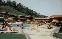 Mission Valley Inn poolside San Diego, CA Postcard Postcard Postcard