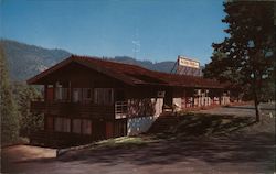 The Swiss Melody Inn Motel, Dining Room, Gift Shop Fish Camp, CA Postcard Postcard Postcard