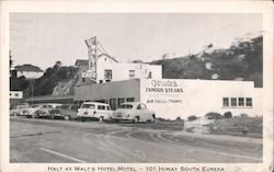 Halt at Walt's Hotel-Motel Eureka, CA Postcard Postcard Postcard