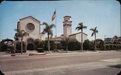 Mottell's and Peek Mortuaries - Third and Alamitos Chapel Postcard