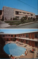 The Caribe Apartments Bellflower, CA Postcard Postcard Postcard