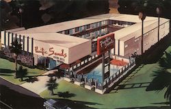 Pacific Sands Motor Motel, pool Santa Monica, CA Postcard Postcard Postcard