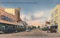 Business District, No. Krome Avenue Homestead, FL Postcard Postcard Postcard