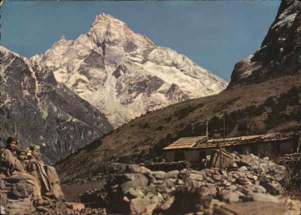 Kangtega mountain peak, Nepal Postcard