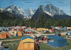 Zugspitze campsite in Garmisch, Germany Postcard Postcard Postcard