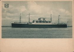 A steamer of the Hamburg America Line (HAPAG) Postcard