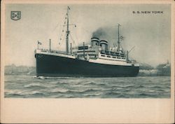 S.S. New York Postcard