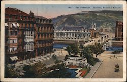 Gardens and Kursaal Bridge - San Sebastian, Spain Postcard Postcard Postcard