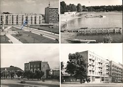 Fragments of the City Piła Poland Eastern Europe Postcard Postcard Postcard