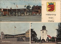 Halsning fran Osby Sweden Postcard Postcard Postcard