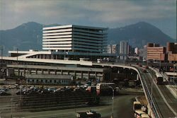 Kowloon - Canton Railway Terminal with the grand view Postcard