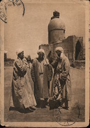 Men in traditional Uzbek dress Bukhara, Uzbekistan/USSR Eastern Europe Postcard Postcard Postcard