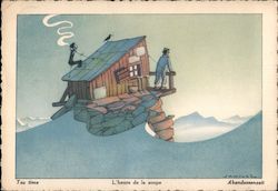 L'heure de la Soupe, Alpine Art by Samivel Postcard