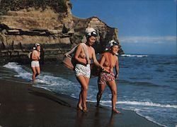 Ama (Diving Girls) (Chiba Pref.) Japan Postcard Postcard Postcard