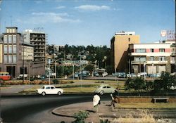 Haile Selassie I square in Addis Ababa, Ethiopia Africa Postcard Postcard Postcard