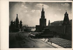 Red Square, Lenin Mausoleum, Spass Tower of the Kremlin Moscow, Russia Postcard Postcard Postcard