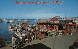 Sam's Fishing Fleet, Fisherman's Wharf Monterey, CA Postcard Postcard Postcard