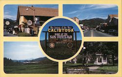 Calistoga - Hot Springs of the West, Home of Napa County Fair Postcard