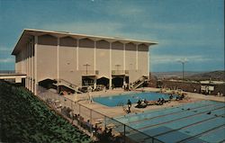 College of San Mateo - Gymnasium, Swimming & Diving Pool California Postcard Postcard Postcard