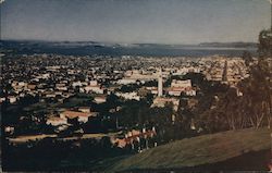 Panoramic View of University of California and San Francisco Bay Berkeley, CA Postcard Postcard Postcard