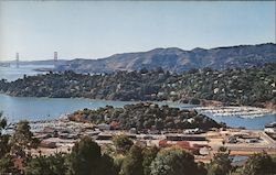 Scenic Southern Area of Marin County Postcard