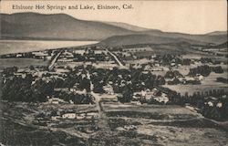 Elsinore Hot Springs and Lake Postcard