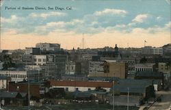 Portion of Business District San Diego, CA Postcard Postcard Postcard