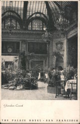 Garden Court, The Palace Hotel Postcard