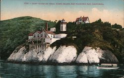 Light House on Yerba Buena Island, San Francisco Bay Postcard