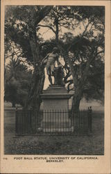 Foot ball statue, University of California Berkeley, CA Postcard Postcard Postcard