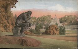 "The Thinker" - Golden Gate Park Postcard