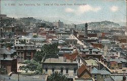 View of the city north from Rincon Hlill San Francisco, CA Postcard Postcard Postcard