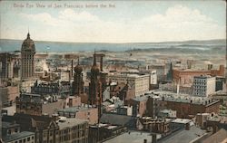 Birds Eye View of San Francisco Before the Fire Postcard