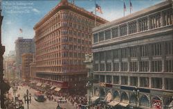 Market St. Looking West, Phelan Bldg, in Center Postcard