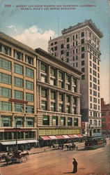 Market and Sixth Streets, Eiler's, Hale's and Hewes Buildings San Francisco, CA Postcard Postcard Postcard