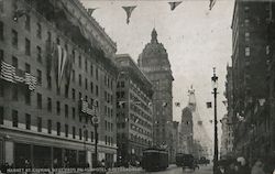 Market St., Looking West from Palace Hotel San Francisco, CA Postcard Postcard Postcard