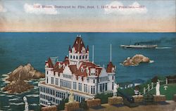 Cliff House, Destroyed by Fire, Sept. 7, 1907 San Francisco, CA Postcard Postcard Postcard