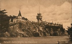 Parapet Sutro Heights San Francisco, CA Postcard Postcard Postcard