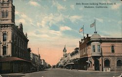 10th Street looking North from H Postcard