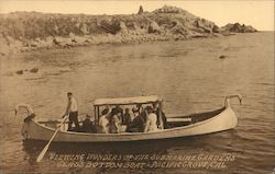 Viewing Wonders of the Submarine Gardens Glass Bottom Boat Postcard