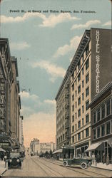 Powell St. at Geary and Union Square San Francisco, CA Postcard Postcard Postcard