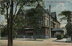 Ebel Club Rooms in Oakland, California 1907 Postcard