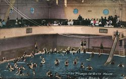 The Plunge in Bath House Postcard