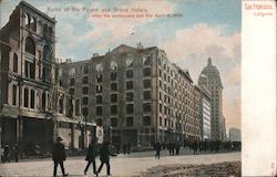 Ruins of the Palace and Grand Hotels After the Earthquake and Fire April 18, 1906 Postcard