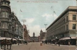 Looking North on Washington Street Postcard