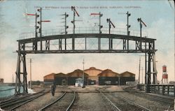 Southern Pacific Co.'s Broad Gauge Mole in Oakland, CA Postcard