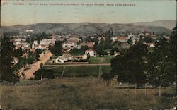 General View, Looking Up Third Street, from Alta Heights Postcard