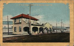 V.B. & Napa Valley R.R. Station California Postcard Postcard Postcard