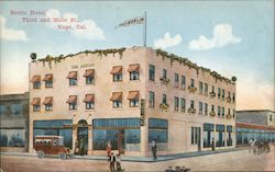 Berlin Hotel, Third and Main Street Postcard