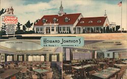 Howard Johnson's, Cocktail Lounge, Wedgewood Room Postcard